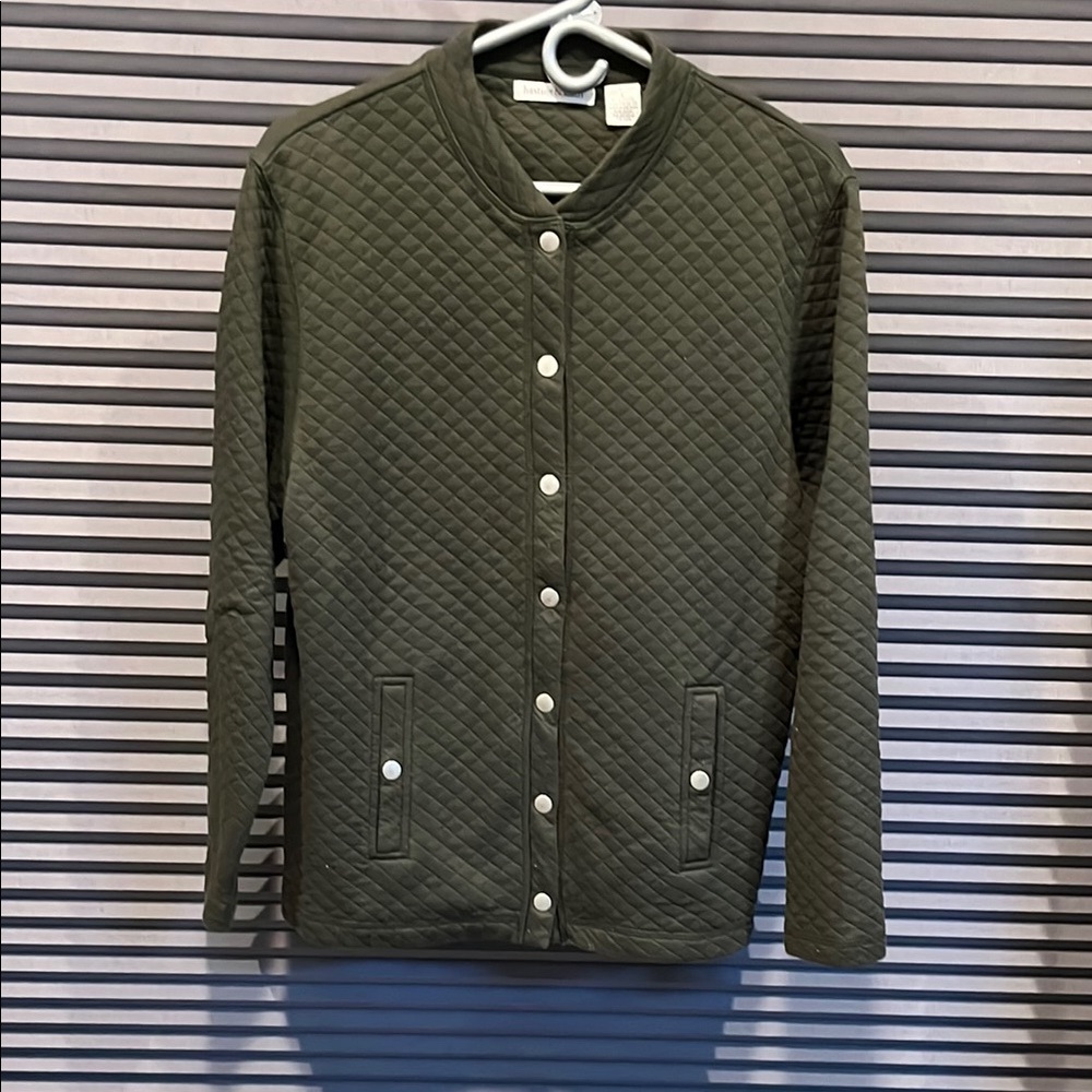 Quilted Olive Green Jacket